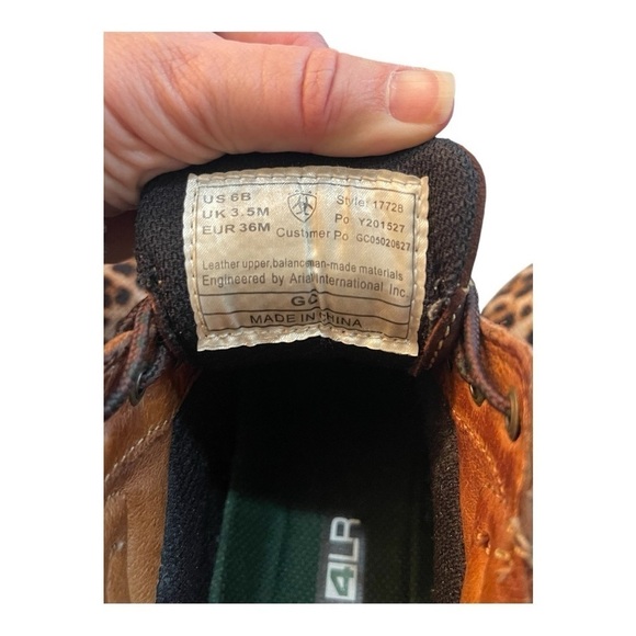 Ariat Canyon Boot brown ranch/hiking boot boot Women’s SZ 6B - Picture 8 of 8